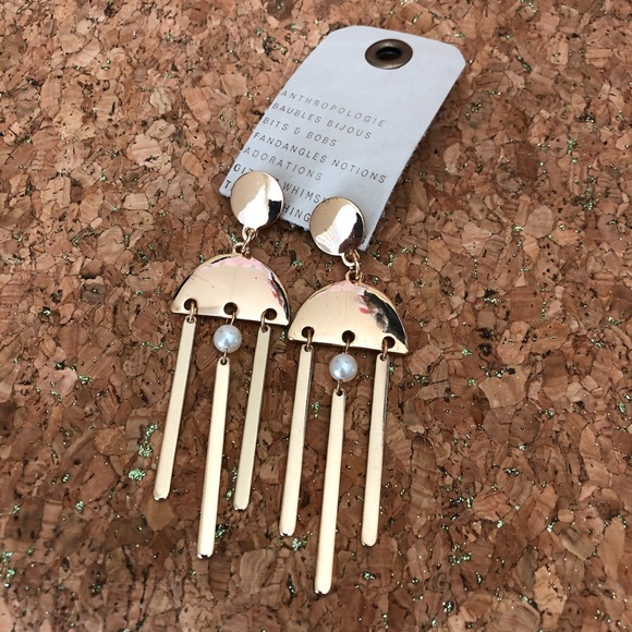 Anthropologie Jewelry - NWT Anthropologie pearl statement earrings